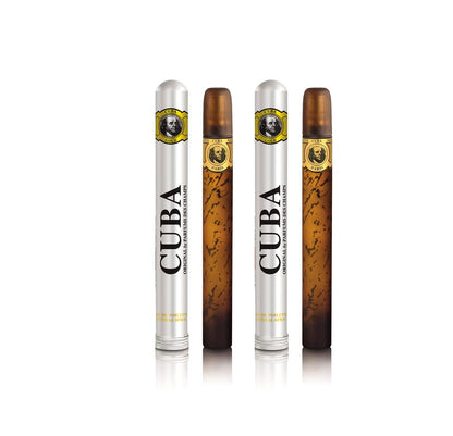 Cuba Eau de Toilette Spray für Männer 1,17 fl. oz. (2er-Pack) Gold