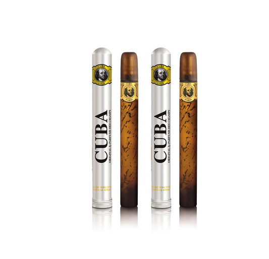 Cuba Eau de Toilette Spray für Männer 1,17 fl. oz. (2er-Pack) Gold