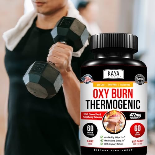 Kaya Naturals Supreme Fat Burner – Hochwirksame Diätpillen für Männer & Frauen – Appetitzügler & Thermogene Kapseln – Natürlicher Energie-Boost – 60 Stück