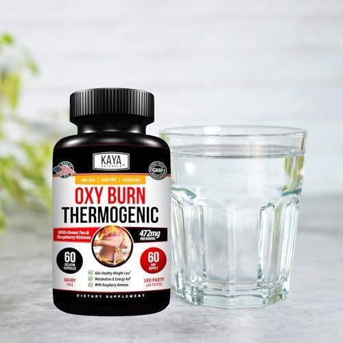 Kaya Naturals Supreme Fat Burner – Hochwirksame Diätpillen für Männer & Frauen – Appetitzügler & Thermogene Kapseln – Natürlicher Energie-Boost – 60 Stück