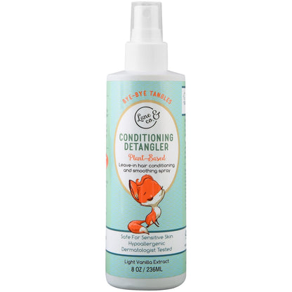 LANE & CO. Kids Hair Detangler Spray – Leave-In Conditioner gegen Knoten, Verwicklungen & Frizz, Baby Entwirrspray für nasses oder trockenes Haar, vegan, 240 ml
