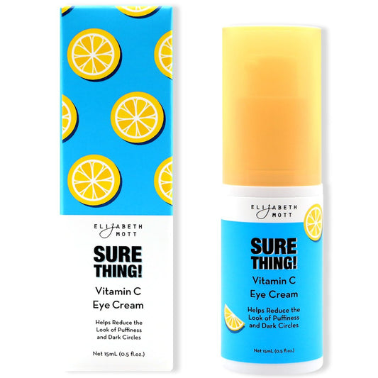 Elizabeth Mott Sure Thing Vitamin C Augencreme – Feuchtigkeitsspendende & aufhellende Augenpflege gegen dunkle Ringe und Schwellungen – Vegan, Duftfrei, Tierversuchsfrei – 15ml (0,5oz)