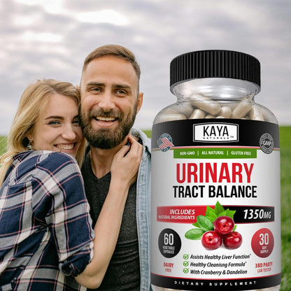 Kaya Naturals D-Mannose – Harnwegs-Cleanse & Blasengesundheit mit Cranberry, Hibiskus & Löwenzahnwurzel – 60 vegane Kapseln