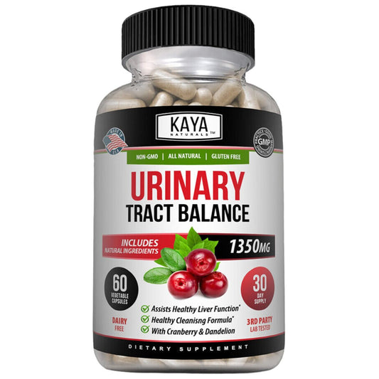 Kaya Naturals D-Mannose – Harnwegs-Cleanse & Blasengesundheit mit Cranberry, Hibiskus & Löwenzahnwurzel – 60 vegane Kapseln