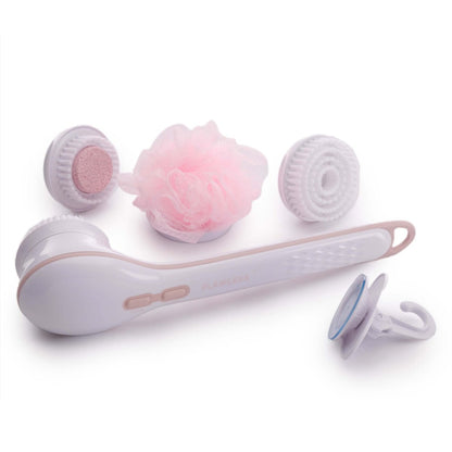 Finishing Touch Flawless Cleanse Spa – Elektrische Körperbürste mit 3 Aufsätzen für ein Verwöhnprogramm zu Hause
