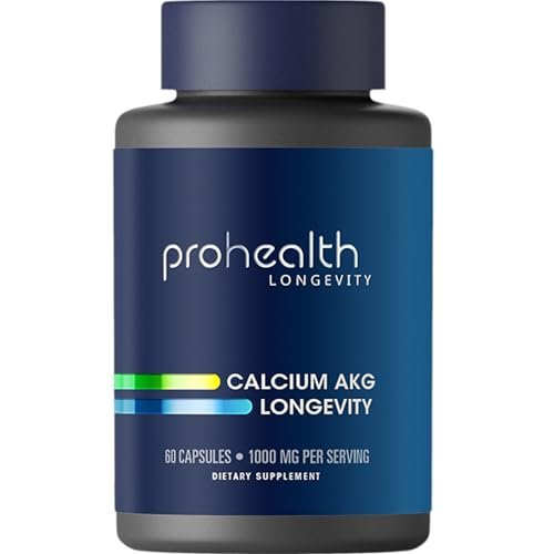 ProHealth Ca AKG Supplement (Alpha-Ketoglutarat) – 1.000 mg pro Portion, 60 Kapseln – Unterstützt den Stoffwechsel und gesunde Alterungsprozesse