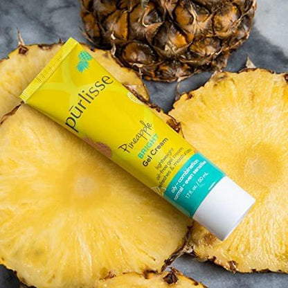 Pūrlisse Pineapple Brightening Gel Cream – Feuchtigkeitscreme mit Ananas, 1,7 fl oz