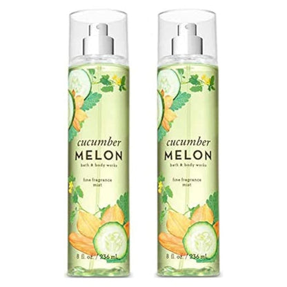 Bath and Body Works Cucumber Melon Fine Fragrance Mists 2er-Pack 8 oz (Cucumber Melon)
