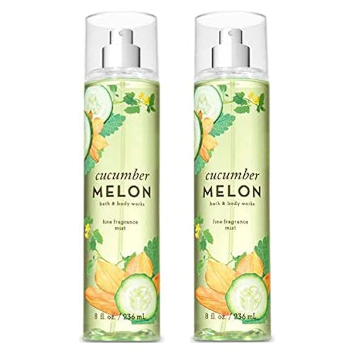 Bath and Body Works Cucumber Melon Fine Fragrance Mists 2er-Pack 8 oz (Cucumber Melon)