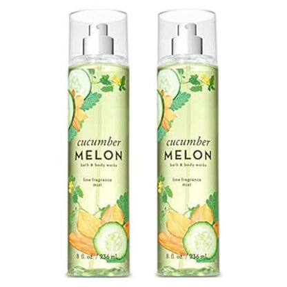 Bath and Body Works Cucumber Melon Fine Fragrance Mists 2er-Pack 8 oz (Cucumber Melon)