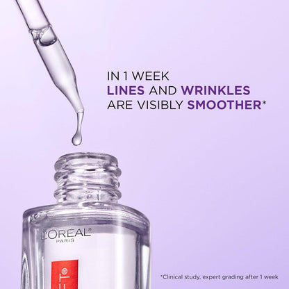 L'Oreal Paris Revitalift 1,5% Reine Hyaluronsäure Gesichtsserum + 0,3% Reines Retinol Nacht Serum, Set (2 x 30 ml)
