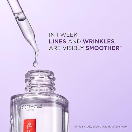 L'Oreal Paris Revitalift 1,5% Reine Hyaluronsäure Gesichtsserum + 0,3% Reines Retinol Nacht Serum, Set (2 x 30 ml)