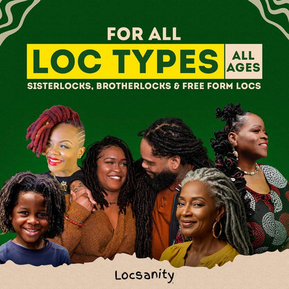 Locsanity Daily Moisturizing Rosewater & Peppermint Spray für Locs und Dreadlocks – Leichte Frizz-Kontrolle & Feuchtigkeit für Haar und Kopfhaut (355 ml)