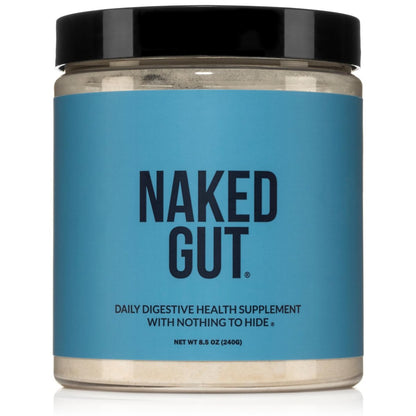NAKED Gut – Tägliches Darmgesundheits-Pulver mit Präbiotika für Darmreinigung & Verdauungsunterstützung – GVO-frei, sojafrei, glutenfrei, vegan & hypoallergen, 40 Portionen