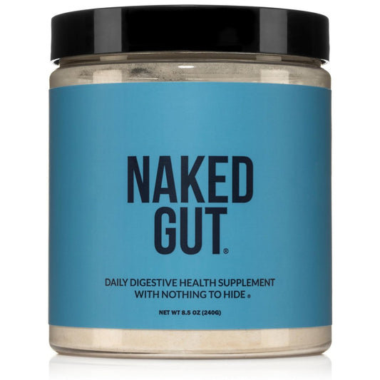 NAKED Gut – Tägliches Darmgesundheits-Pulver mit Präbiotika für Darmreinigung & Verdauungsunterstützung – GVO-frei, sojafrei, glutenfrei, vegan & hypoallergen, 40 Portionen