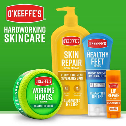 O'Keeffe's Working Hands Nachtpflege Handcreme & Healthy Feet Nachtpflege Fußcreme, 2er-Pack (2 x 106 g)