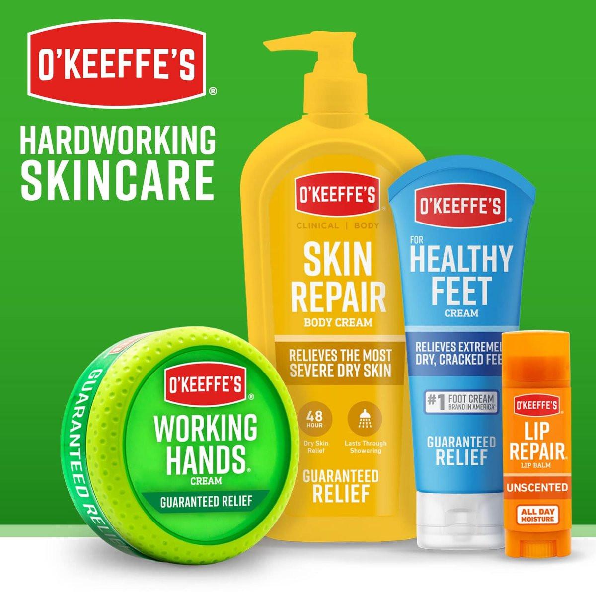 O'Keeffe's Working Hands Nachtpflege Handcreme & Healthy Feet Nachtpflege Fußcreme, 2er-Pack (2 x 106 g)