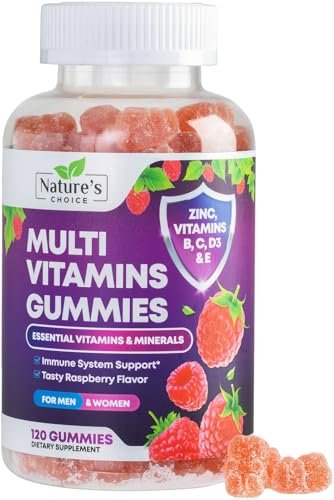 Multivitamin Gummis für Erwachsene - Hochwertige Vitamine A, C, D, E & B12 für Frauen und Männer - Tägliche Immununterstützung - 120 Gummis