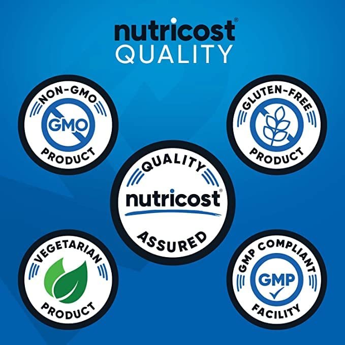 Nutricost GABA (Gamma-Aminobuttersäure) 750mg, 240 Kapseln, 240 Portionen - Nicht-GVO, Glutenfrei