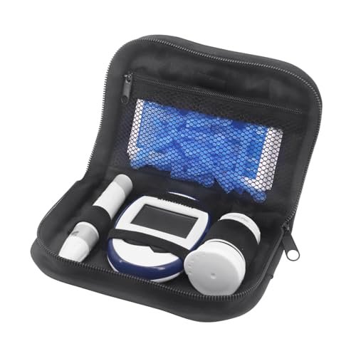 Hooshion Diabetes Travel Case – Diabetiker-Organizer-Aufbewahrungstasche für Blutzuckermessgerät und Zubehör