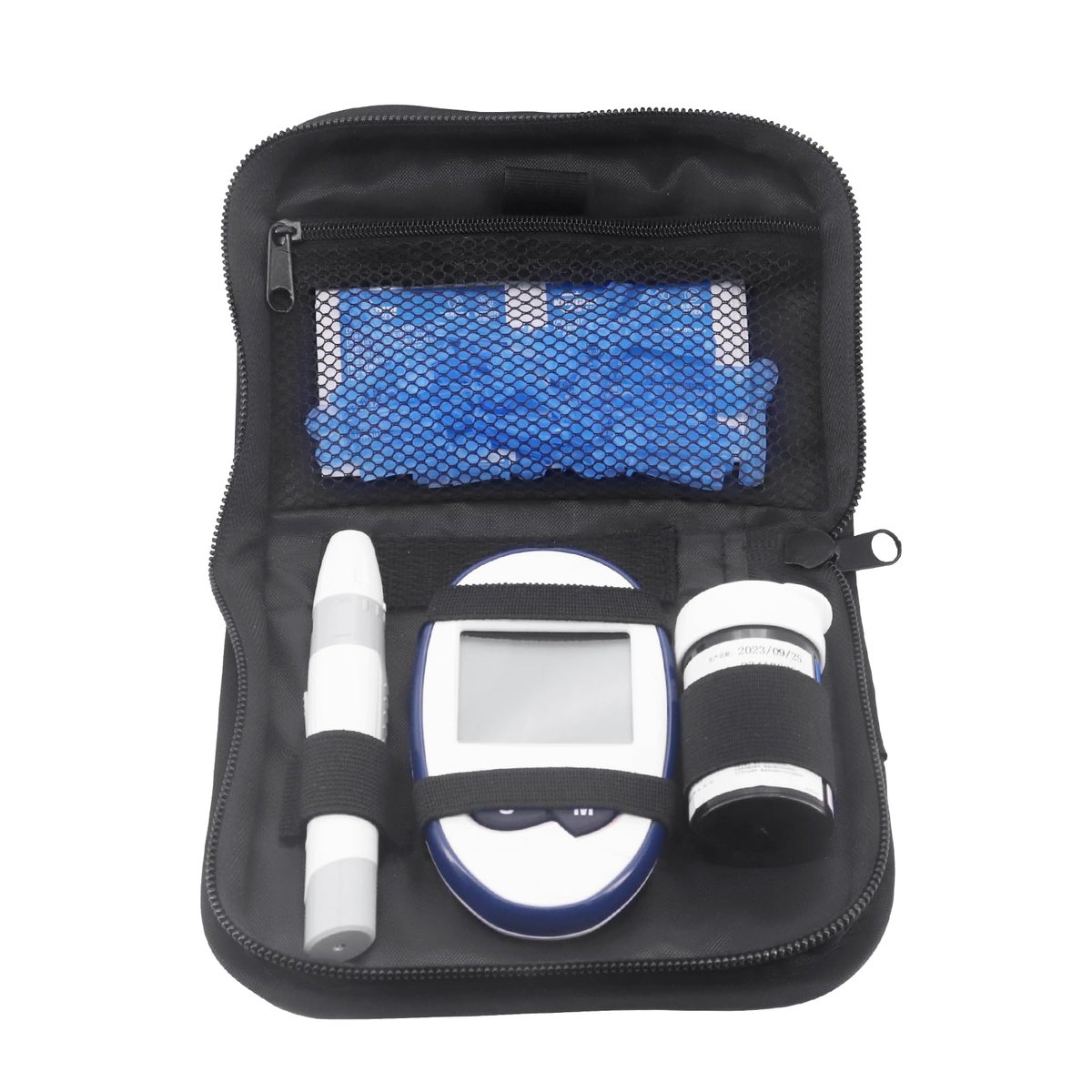 Hooshion Diabetes Travel Case – Diabetiker-Organizer-Aufbewahrungstasche für Blutzuckermessgerät und Zubehör