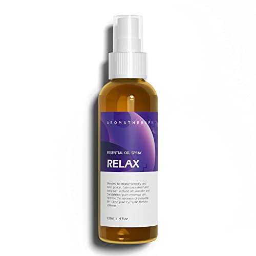 Benatu Lavendel-Sandelholz Ätherisches Öl Spray für Körper und Haare, 4 fl oz – Mehrzweck-Naturduft Aromatherapie Raumspray für Kissen, Stoffe, Bettwäsche, Auto