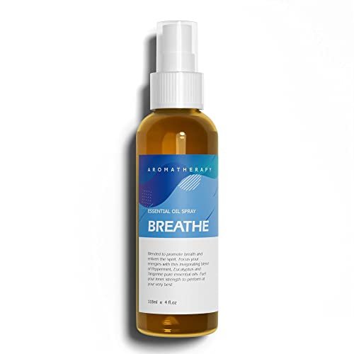 Benatu Pfefferminz-Eukalyptus-Ölmischung Spray für Körper und Haar, 118 ml – Natürlicher Atemfrische-Duft für Aromatherapie, Raumspray für Bettwäsche, Stoffe, Kissen, Auto