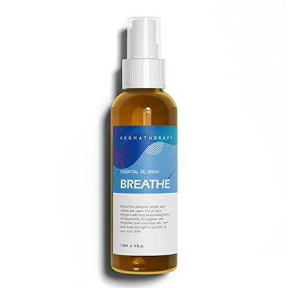 Benatu Pfefferminz-Eukalyptus-Ölmischung Spray für Körper und Haar, 118 ml – Natürlicher Atemfrische-Duft für Aromatherapie, Raumspray für Bettwäsche, Stoffe, Kissen, Auto