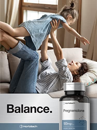 Horbäach Pregnenolon 100mg | 180 Kapseln | Non-GMO & Glutenfrei