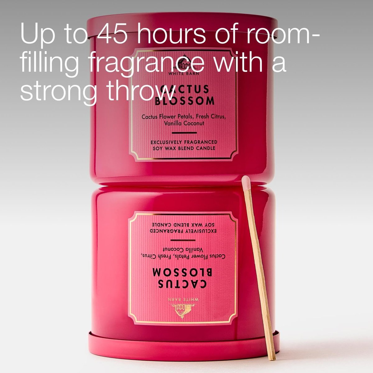 Bath & Body Works Cactus Blossom 3-Docht-Kerze – Duftkerze für Zuhause – Lang anhaltender, raumfüllender Duft – Hohe Duftölkonzentration – Sojawachsmischung