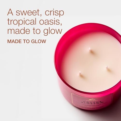 Bath & Body Works Cactus Blossom 3-Docht-Kerze – Duftkerze für Zuhause – Lang anhaltender, raumfüllender Duft – Hohe Duftölkonzentration – Sojawachsmischung