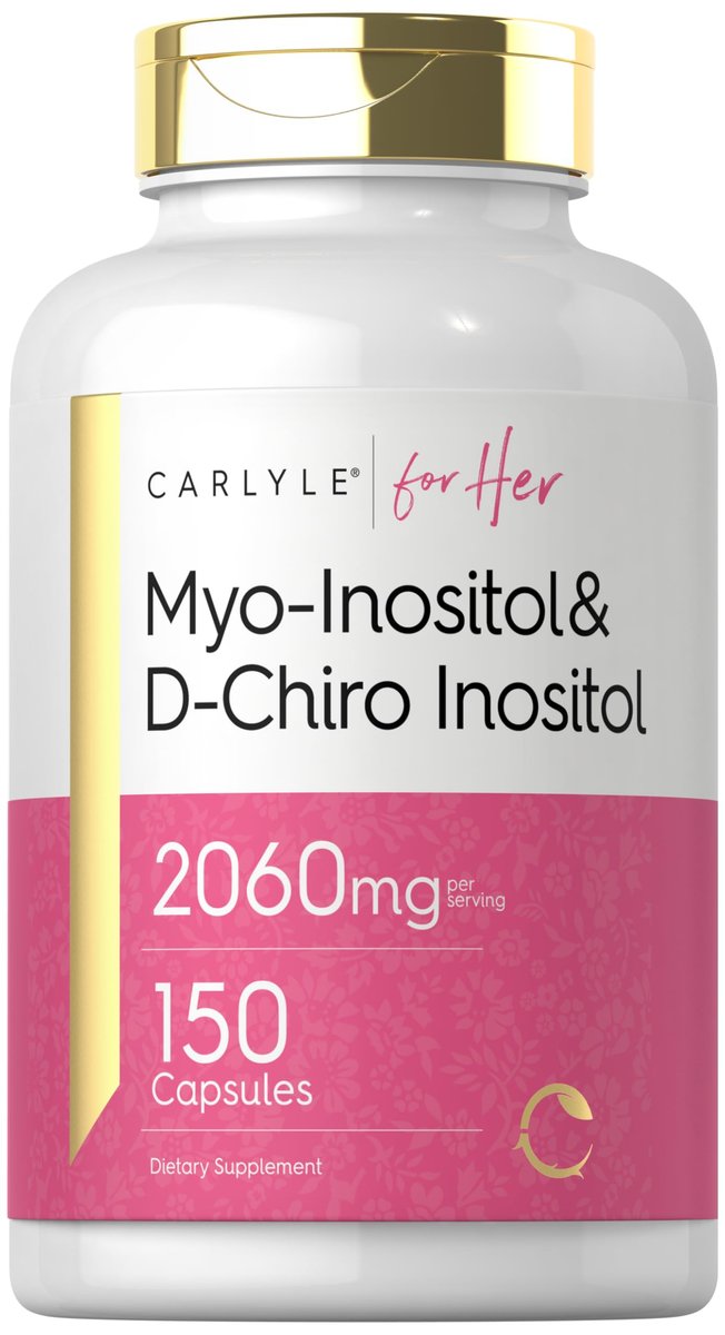 Carlyle Myo-Inositol & D-Chiro Inositol Komplex für Frauen | 2060 mg | 150 Kapseln | Non-GMO, Glutenfrei