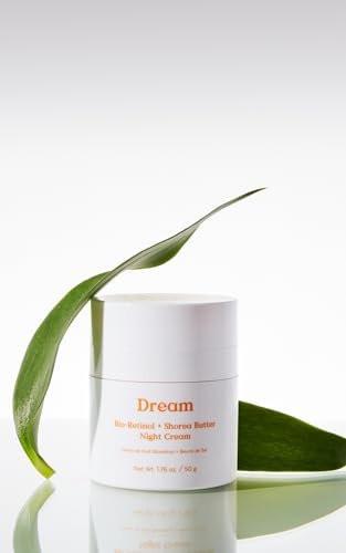Three Ships - Dream Bio-Retinol + Shorea Butter Verjüngende Nachtcreme | Für einen ebenmäßigen Hautton, Feuchtigkeit, Glätte | Tierversuchsfrei, Vegan, Parabenfrei, Für empfindliche Haut (50 g)