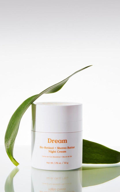 Three Ships - Dream Bio-Retinol + Shorea Butter Verjüngende Nachtcreme | Für einen ebenmäßigen Hautton, Feuchtigkeit, Glätte | Tierversuchsfrei, Vegan, Parabenfrei, Für empfindliche Haut (50 g)