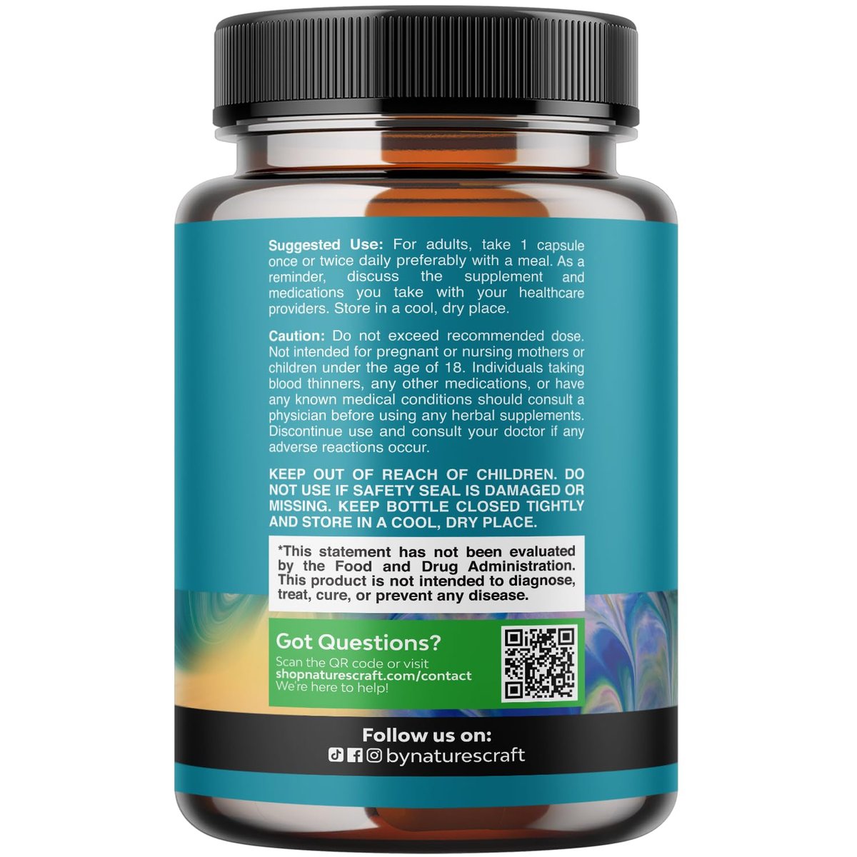 Free Form L-Tyrosin 500mg Kapseln – Hochdosiertes L-Tyrosin Supplement für mentale Energie und Fokus – Aminosäure Nootropikum zur Unterstützung von Stimmung, Konzentration und kognitiver Leistung
