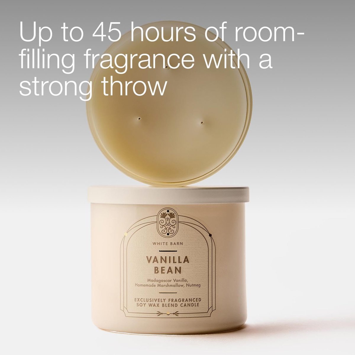 Bath & Body Works Vanilla Bean 3-Docht Kerze – Duftkerze für Zuhause – Lang anhaltender, raumfüllender Duft – Hohe Duftölkonzentration – Sojawachsmischung