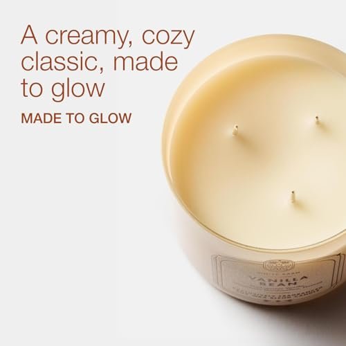 Bath & Body Works Vanilla Bean 3-Docht Kerze – Duftkerze für Zuhause – Lang anhaltender, raumfüllender Duft – Hohe Duftölkonzentration – Sojawachsmischung