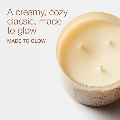 Bath & Body Works Vanilla Bean 3-Docht Kerze – Duftkerze für Zuhause – Lang anhaltender, raumfüllender Duft – Hohe Duftölkonzentration – Sojawachsmischung