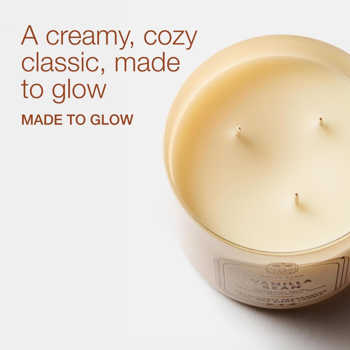 Bath & Body Works Vanilla Bean 3-Docht Kerze – Duftkerze für Zuhause – Lang anhaltender, raumfüllender Duft – Hohe Duftölkonzentration – Sojawachsmischung