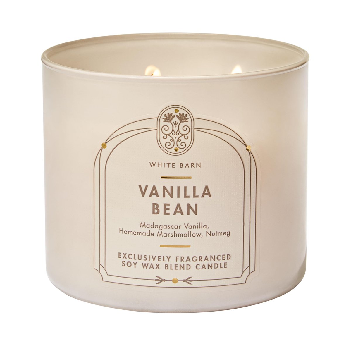 Bath & Body Works Vanilla Bean 3-Docht Kerze – Duftkerze für Zuhause – Lang anhaltender, raumfüllender Duft – Hohe Duftölkonzentration – Sojawachsmischung
