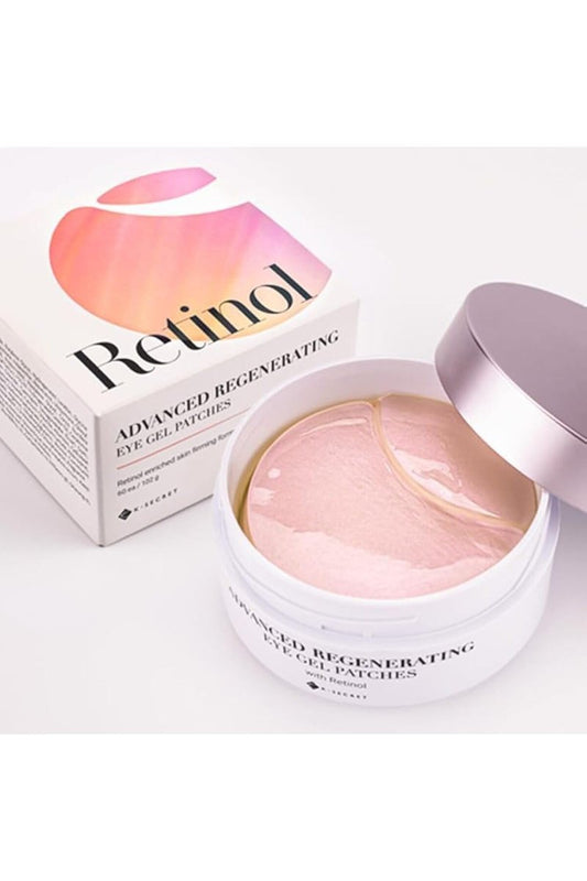 KSECRET Advanced Regenerierende Augen-Gel-Patches, 102g/3,45oz, 60 Stück (15 Paare) mit Retinol | Koreanische Hautpflege | Anti-Falten, Anti-Aging, gegen dunkle Augenringe und Schwellungen