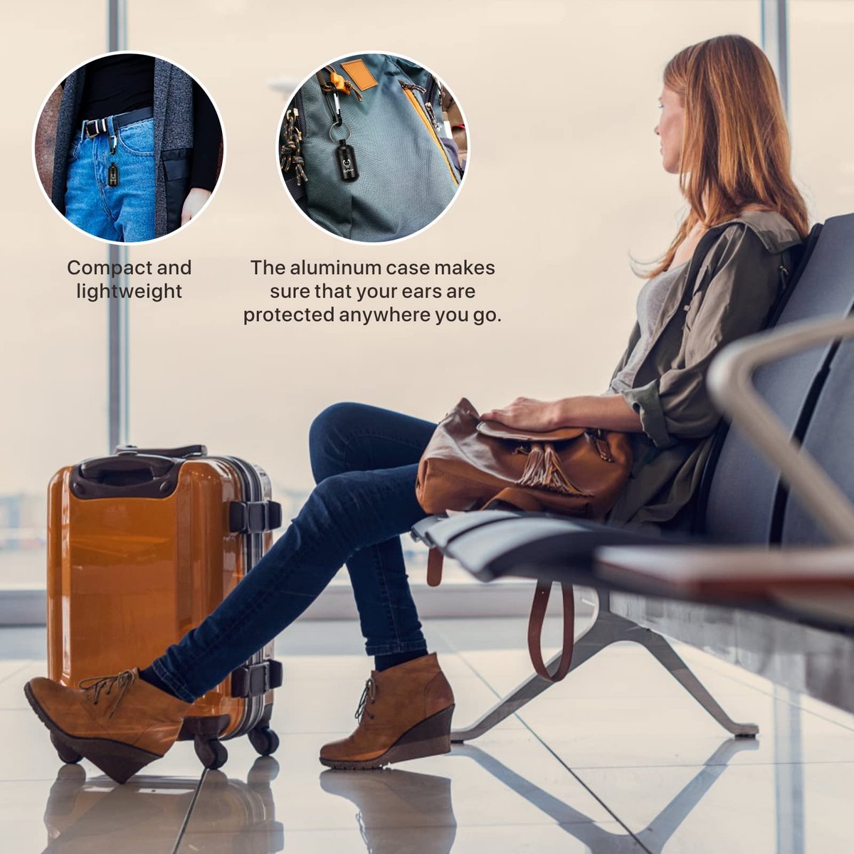Softvox Flugzeug Ohrstöpsel Druckausgleich Ohrstöpsel 2 Paar, verhindert Ohrenschmerzen & reduziert Lärm 25dB - Flug Essentials, wiederverwendbare weiche Flugzeug Ohrstöpsel für Erwachsene/Kinder ab 12 Jahren, Reise Gehörschutz Air Plugs