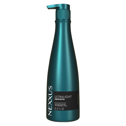 Nexxus Ultralight Smooth Glättendes Shampoo für krauses Haar mit Frizz Deflector Technologie und Biomimetic 18-MEA, 400 ml
