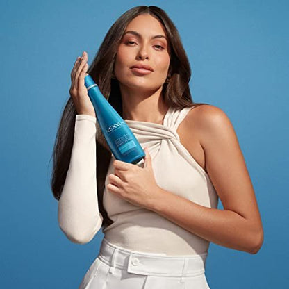 Nexxus Ultralight Smooth Glättendes Shampoo für krauses Haar mit Frizz Deflector Technologie und Biomimetic 18-MEA, 400 ml