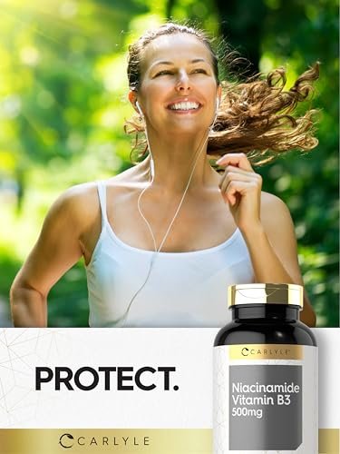 Carlyle Niacinamid 500 mg Kapseln | 300 Stück | Vitamin B3 | Nicht-GVO & glutenfrei