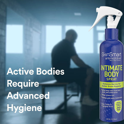 SkinSmart Antimicrobial Intimspray für Männer – Hypochlorous Shower in a Bottle, 8 oz – Beseitigt Bakterien, die Juckreiz und schlechte Gerüche verursachen