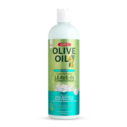 ORS Olive Oil Max Moisture Leave-In Conditioner mit Reiswasser und Elektrolyten für super Feuchtigkeit 473 ml