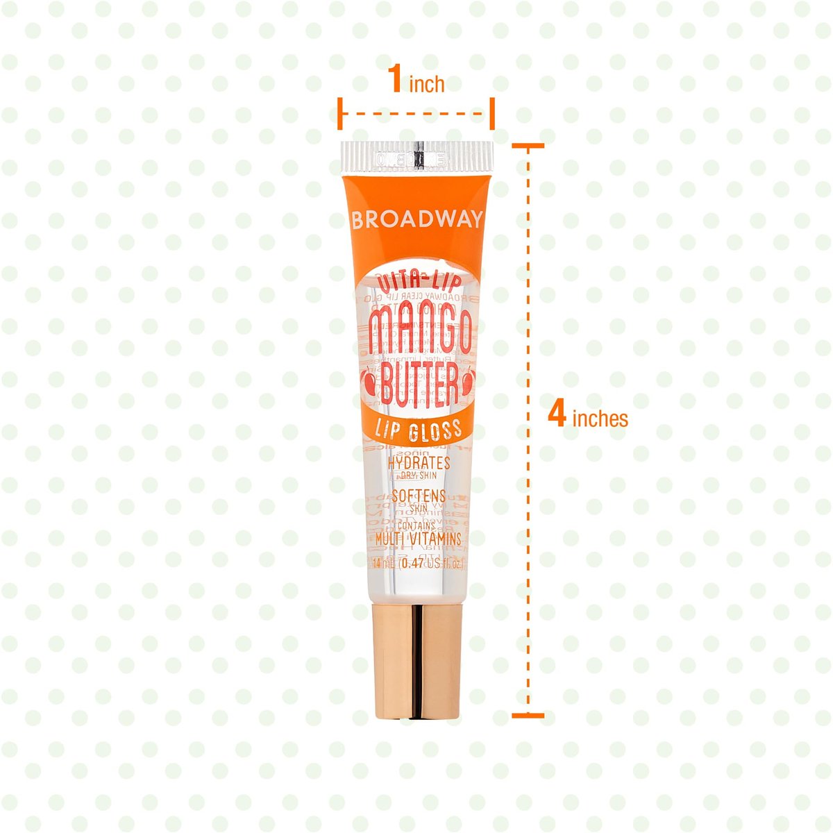 Ruby Kisses Broadway Vita-Lip Clear Lip Gloss (10er Pack) – Ultra-feuchtigkeitsspendender & pflegender Lippenglanz mit Vitaminen, hochglänzend & nicht klebend, in den Sorten Minze, Hagebutte, Kokosnuss, Mango, Argan, Honig, Shea