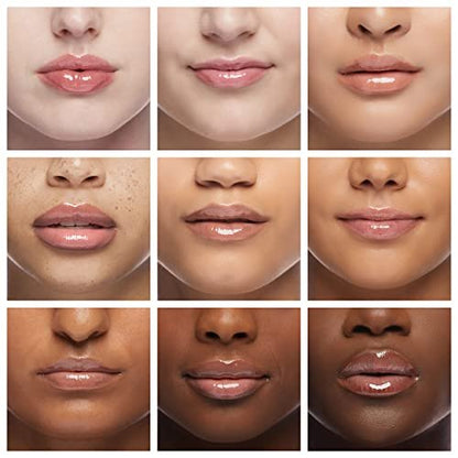 Ruby Kisses Broadway Vita-Lip Clear Lip Gloss (10er Pack) – Ultra-feuchtigkeitsspendender & pflegender Lippenglanz mit Vitaminen, hochglänzend & nicht klebend, in den Sorten Minze, Hagebutte, Kokosnuss, Mango, Argan, Honig, Shea