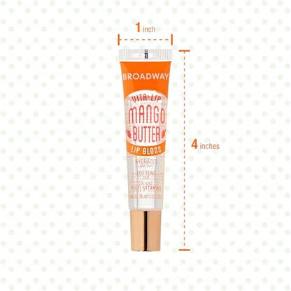 Ruby Kisses Broadway Vita-Lip Clear Lip Gloss (10er Pack) – Ultra-feuchtigkeitsspendender & pflegender Lippenglanz mit Vitaminen, hochglänzend & nicht klebend, in den Sorten Minze, Hagebutte, Kokosnuss, Mango, Argan, Honig, Shea
